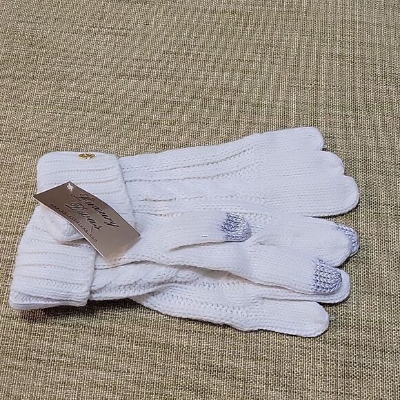 BRAND NEW LUXURY DIVAS KNIT COTTON WOMEN"S GLOVES - Picture 9 of 9